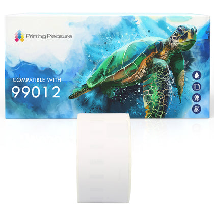 Compatible with Dymo Seiko 99012 36mm x 89mm White Standard Address Labels Roll - Printing Pleasure
