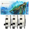 DK-11218 24mm x 24mm White Round compatible with Brother P-Touch - Printing Pleasure