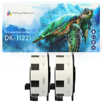 DK-11221 23mm x 23mm White Square compatible with Brother P-Touch - Printing Pleasure
