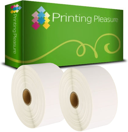 Compatible Zebra 52mm x 25mm White Direct Thermal Labels - Printing Pleasure